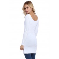 Tunique col danseuse manches longues en modal ROXANE15