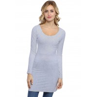 Tunique col danseuse manches longues en modal ROXANE15