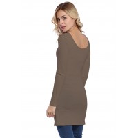 Tunique col danseuse manches longues en modal ROXANE15