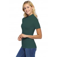 Tee-shirt col montant et manches courtes en modal PENNY03