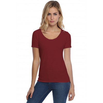 T-shirt col rond manches courtes en modal JOE03