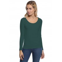 T-shirt col rond bande rapportée manches longues en modal JOE05