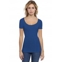 T-shirt avec surpiqures manches courtes en modal CATE03