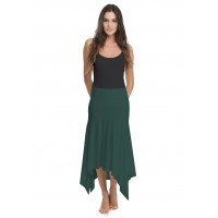Jupe longue asymétrique en modal KYM