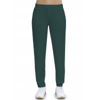 Pantalon coupe fluide taille élastique avec poches en maille modal AURELIE