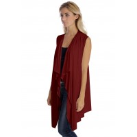 Gilet long sans manche en modal TAYLOR