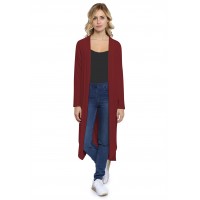 Gilet long à manches longues en modal YOLA