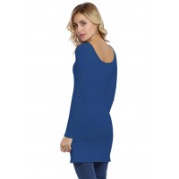 Tunique col danseuse manches longues en modal ROXANE15
