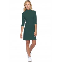 Robe col montant manches 3-4 en modal PENNY19