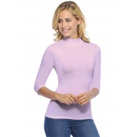 Tee-shirt col montant manches 3-4 en modal PENNY04