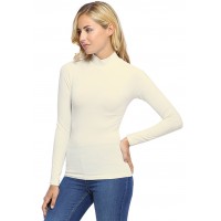 Tee-shirt col montant manches longues en modal PENNY05