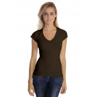 T-shirt col V manche courte cape en modal SYLVIA02