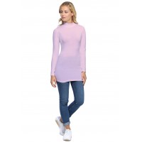 Tee-shirt long col montant et manches longues en modal PENNY10