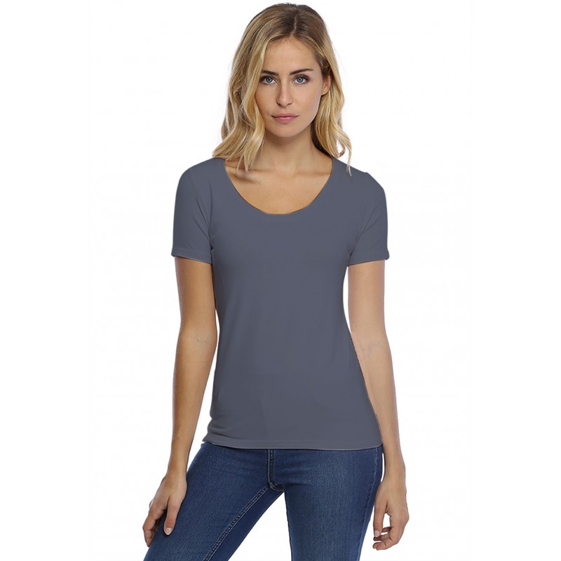 T-shirt col rond manches courtes en modal JOE03 T-shirt col rond manches courtes en modal JOE03