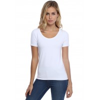 T-shirt col rond manches courtes en modal JOE03