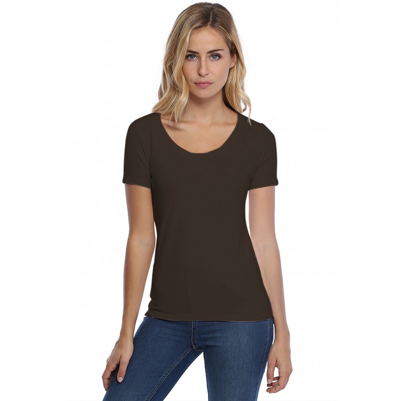 T-shirt col rond manches courtes en modal JOE03 T-shirt col rond manches courtes en modal JOE03