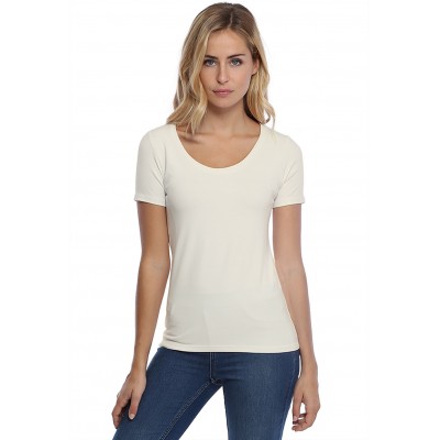 T-shirt col rond manches courtes en modal JOE03