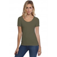 T-shirt col rond manches courtes en modal JOE03