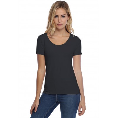 T-shirt col rond manches courtes en modal JOE03