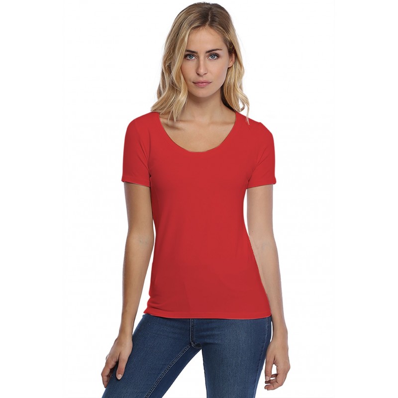 T-shirt col rond manches courtes en modal JOE03 T-shirt col rond manches courtes en modal JOE03