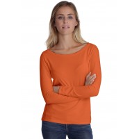 T-shirt col bateau manches longues en modal DOMI05