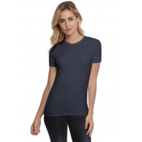T-shirt coupe droite col ras du cou bande rapportée en modal SACHA03