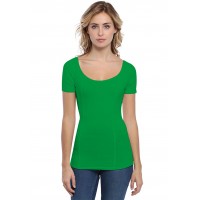 T-shirt avec surpiqures manches courtes en modal CATE03