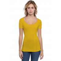T-shirt avec surpiqures manches courtes en modal CATE03