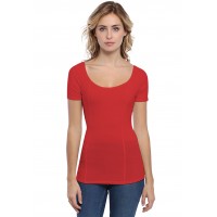 T-shirt avec surpiqures manches courtes en modal CATE03