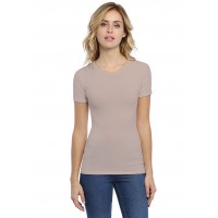 T-shirt ras du cou manches courtes en modal KATY03