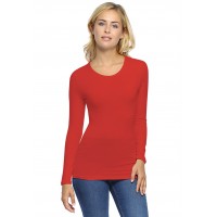 T-shirt ras du cou manches longues en modal KATY05
