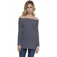 T-shirt long épaules nues en modal LANA