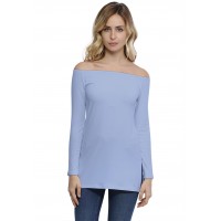 T-shirt long épaules nues en modal LANA