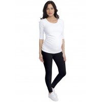 T-shirt de grossesse col rond en modal PAQUERETTE