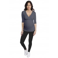 T-shirt cache-coeur de grossesse en modal LYS