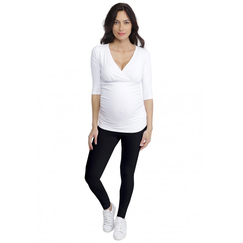 T-shirt cache-coeur de grossesse en modal LYS T-shirt cache-coeur de grossesse en modal LYS