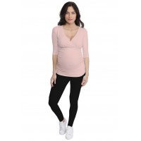 T-shirt cache-coeur de grossesse en modal LYS