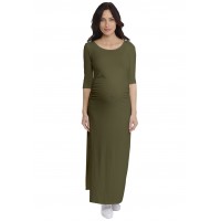 Robe longue de grossesse en modal JACINTHE