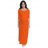 Robe longue de grossesse en modal JACINTHE
