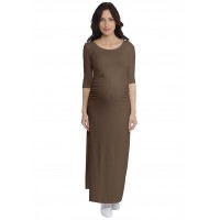 Robe longue de grossesse en modal JACINTHE