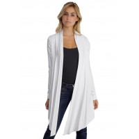 Gilet long manches longues en modal ANNELIE