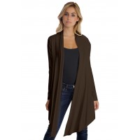 Gilet long manches longues en modal ANNELIE