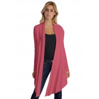 Gilet long manches longues en modal ANNELIE
