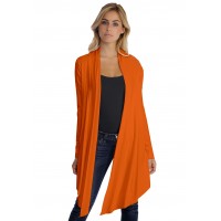 Gilet long manches longues en modal ANNELIE