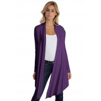 Gilet long manches longues en modal ANNELIE
