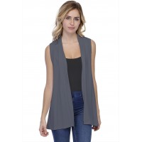 Gilet long sans manches en modal DEBO01