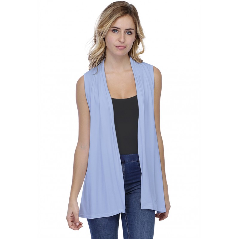 Gilet long sans manches en modal DEBO01 Gilet long sans manches en modal DEBO01