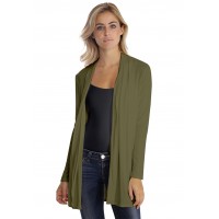 Gilet long à manches longues en modal DEBO02