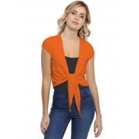 Cache-coeur boléro manches courtes capes en modal VOYAGE02