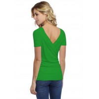T-shirt cache-coeur manches courtes en modal GERRY01